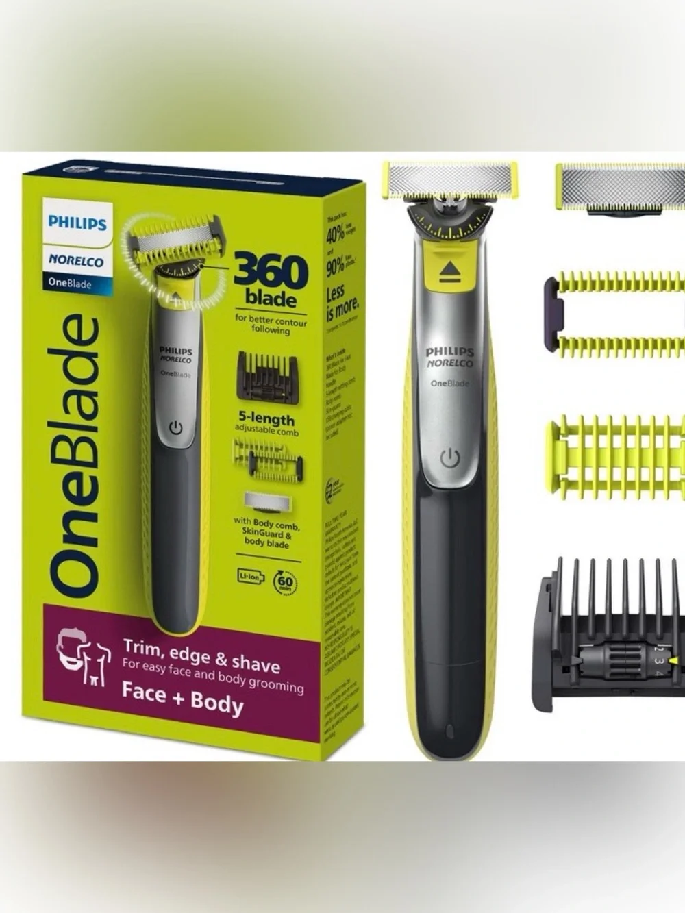 Philips Norelco One Blade Face + Body Trimmer